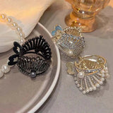 Crown Hair Claw Ponytail Clip Girl's Headdress