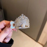 Crown Hair Claw Ponytail Clip Girl's Headdress