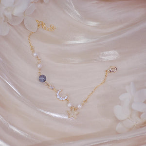 Moon Star Bohemia Bracelet 14k Plated Bangle Pulseras