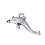 Metal Dolphin Charm Pendant Ocean Animal Lucky Jewelry