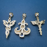 Metal Zircon Octopus Wing Pendant for Women Jewelry Making