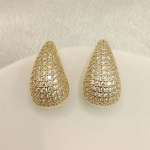 Teardrop Earring Dupes Hollow Chunky Hoop Earrings for Women