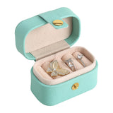 Mini Ring Box Portable Earrings Box PU Leather Jewelry Storage Box