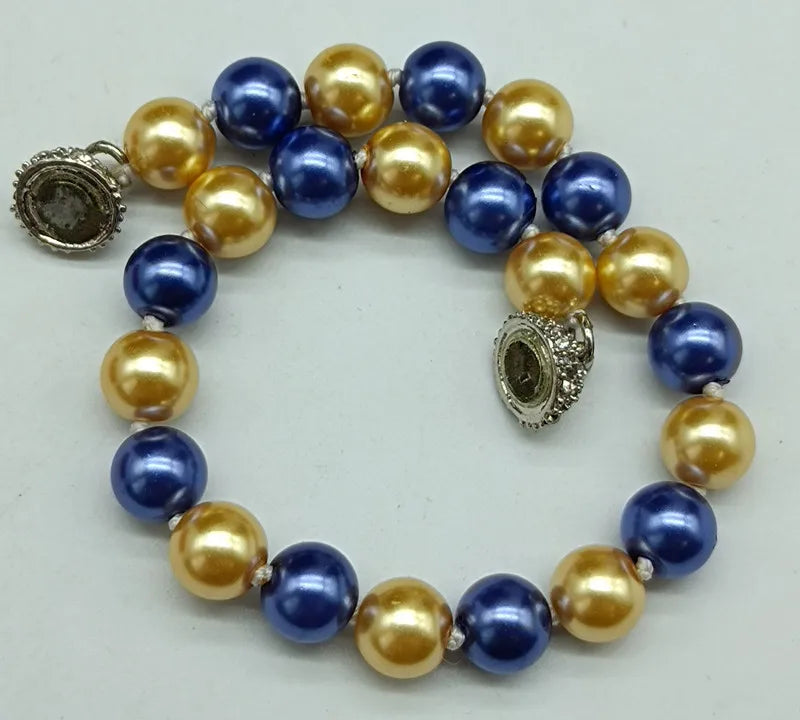 Multicolor 8mm Shell Pearl Round Bead Bracelet Women's Boutique Bracelet