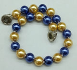 Multicolor 8mm Shell Pearl Round Bead Bracelet Women's Boutique Bracelet