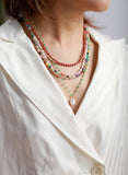Multilayer Chokers Necklace Jaspers Crystal Statement Colorful Necklaces