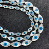 Natural Sea Shell Evil Eye Shell Beads for DIY Jewelry