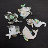 Shell Dolphin Seahorse Pendant 29-48mm Ocean Charm Jewelry Making DIY