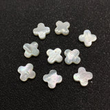 Natural Shell Four-leaf Flower Beads 8mm Charm Jewelry DIY