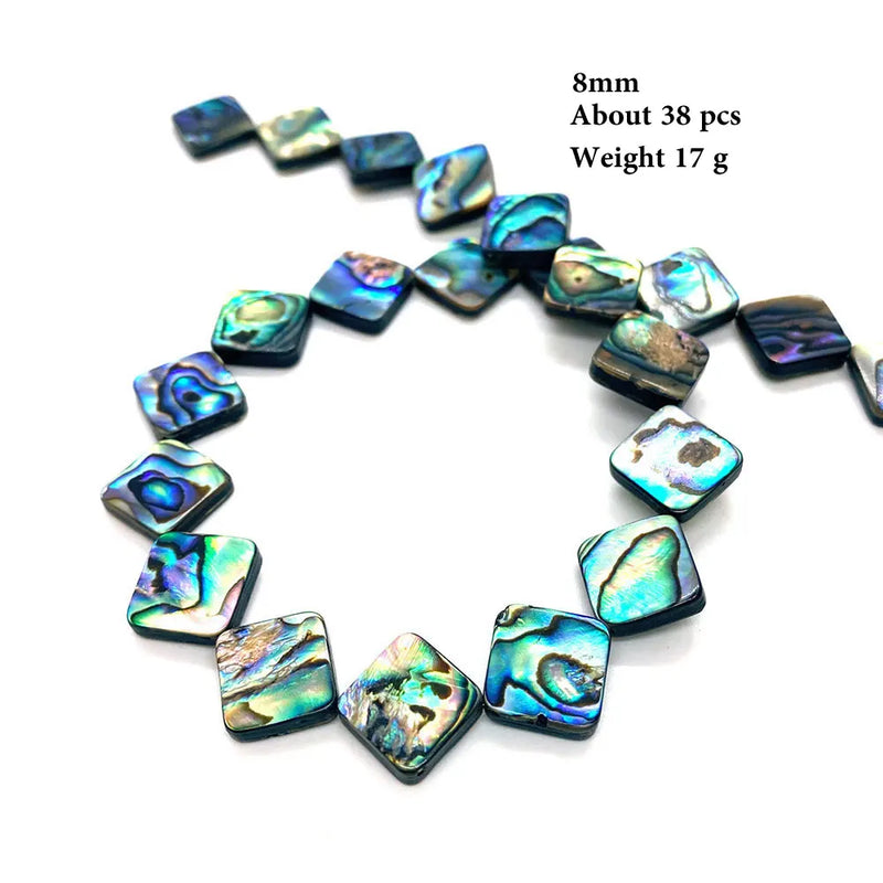 Abalone Shell Loose Beads Charm Love Heart Oval DIY Jewelry Accessorie