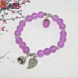 Natural Stone Bracelet Rhodolites Opal Topazs Alloy Pendant Woman Banquet