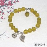 Natural Stone Bracelet Rhodolites Opal Topazs Alloy Pendant Woman Banquet