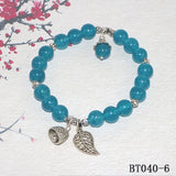 Natural Stone Bracelet Rhodolites Opal Topazs Alloy Pendant Woman Banquet
