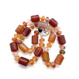 Agate Bead Necklace 10x13mm Charm Crystal Jewelry Ladies Accessories