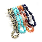 Agate Bead Necklace 10x13mm Charm Crystal Jewelry Ladies Accessories