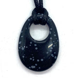 Natural Stone Egg Pendant Agate Necklace 25x35mm Charm Crystal Jewelry