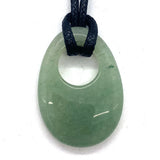 Natural Stone Egg Pendant Agate Necklace 25x35mm Charm Crystal Jewelry