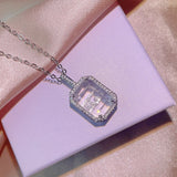 Perfume Bottle Letter Pendant Collarbone Chain Jewelry Gift