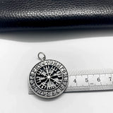 Nordic Viking Runic Compass Vegvisir Keychain