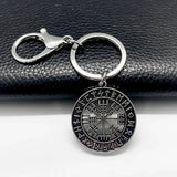 Nordic Viking Runic Compass Vegvisir Keychain
