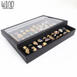 Ring Display Tray Jewelry Earrings Storage Box