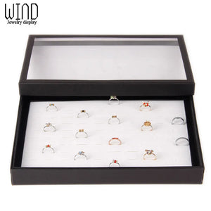 Ring Display Tray Jewelry Earrings Storage Box