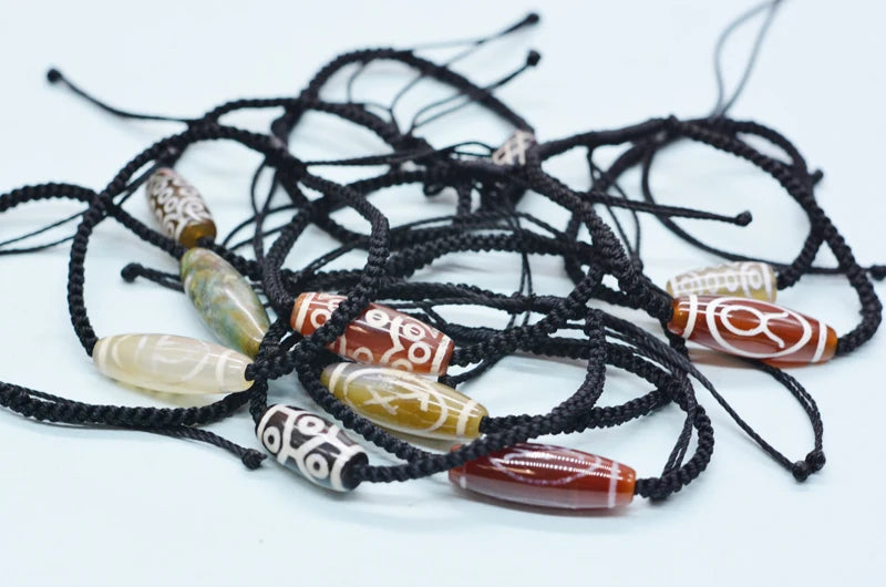Handmade Tibetan Dzi Bracelet Adjustable