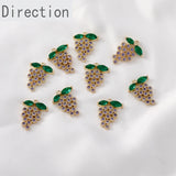 Purple Grape String Zircon Pendant DIY Earrings Necklace Material Accessories