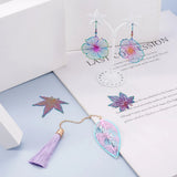 Rainbow Leaf Stainless Steel Charms Pendants for DIY Jewelry Making