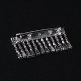 Rhinestone Tassel Brooch Pin