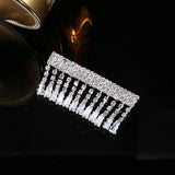 Rhinestone Tassel Brooch Pin