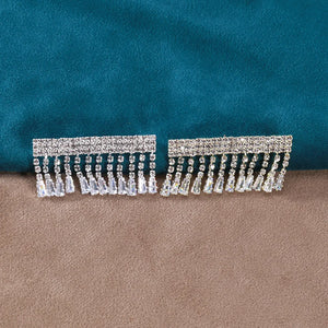 Rhinestone Tassel Brooch Pin