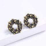 Rice Beads Earrings Circle Geometric Earrings Cocktail Party Jewelry