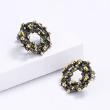 Rice Beads Earrings Circle Geometric Earrings Cocktail Party Jewelry