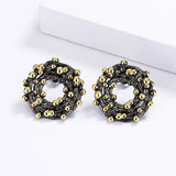 Rice Beads Earrings Circle Geometric Earrings Cocktail Party Jewelry
