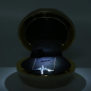 Ring Portable Jewelry Storage Display Case with Light for Proposal