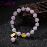 Lavender Beaded Bracelet for Women Gift