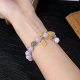 Lavender Beaded Bracelet for Women Gift