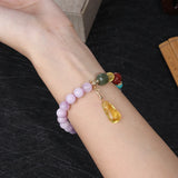 Lavender Beaded Bracelet for Women Gift