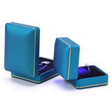 LED Light Jewelry Box with Frosted Texture Lacquer