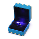 LED Light Jewelry Box with Frosted Texture Lacquer