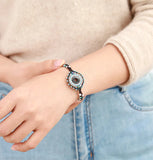 Stone Braided Wrap Bracelet Bohemian Woven Beaded Jewelry