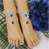 Bohemian Rhinestone Drop Pendant Foot Chain