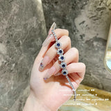 925 Stamp Silver CZ Bracelet for Women Crystal Wedding Jewelry