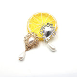 Crystal Metal Brooch Wedding Invitation Festive Accessory