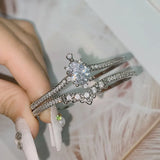 Clear CZ Bangle Silver Bracelet Wedding Jewelry