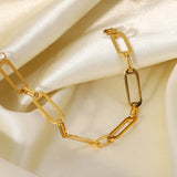 Stainless Steel Chain Bracelet 18k PVD Plating