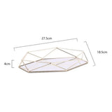 Stylish Iron Storage Display Tray Modern Creative Organizer Plate
