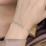 Sweet Bunny 925 Sterling Silver Women's Pop Charm Bracelet