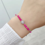 Temperament Round Bead Bracelet for Women Summer Charm Jewelry
